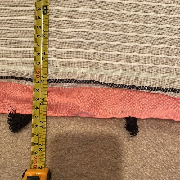 Striped Tassel Fringe Scarf - Picture 5 of 6